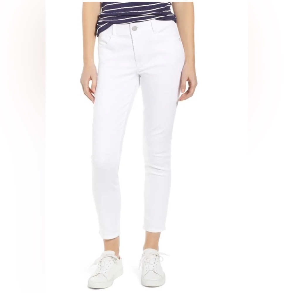 WIT & WISDOM ABSOLUTION HIGH RISE ANKLE JEANS size 4 white